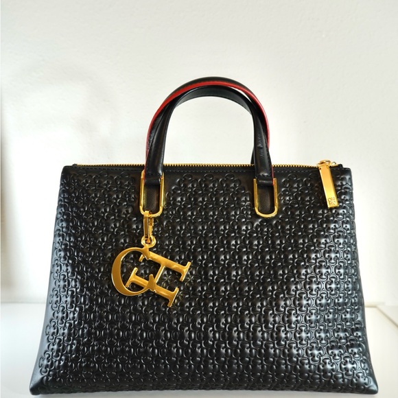 Carolina Herrera DAME CAMELOT | MEDIUM HANDBAG in black - FINAL SALE. - Picture 1 of 9